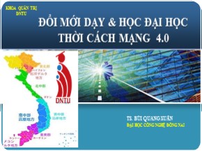 Đổi mới dạy & học đại học thời cách mạng 4.0 - Bùi Quang Xuân