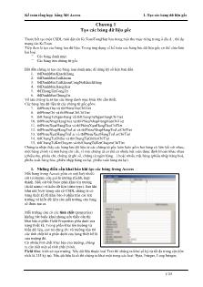 Giáo trình Kế toán tổng hợp bằng MS Access - Chương 1: Tạo các bảng dữ liệu gốc