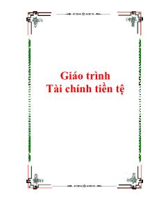 Giáo trình môn Tài chính tiền tệ