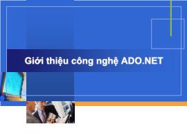 Giới thiệu công nghệ ADO.NET