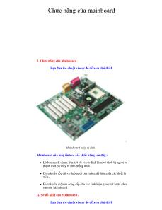 Bài giảng Chức năng của mainboard