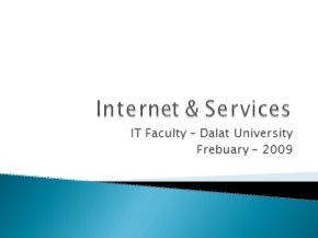 Bài giảng Internet và các dịch vụ (Internet & Services)