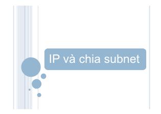 Bài giảng IP và chia subnet