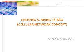 Bài giảng Mạng không dây - Chương 5: Mạng tế bào (Cellular Network Concept) - Trần Thị Minh Khoa