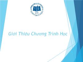 Bài giảng môn Hệ thống thông tin quản lý - Chương 0: Giới thiệu chương trình học