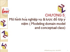 Bài giảng Phân tích thiết kế hệ thống bằng UML - Chương 5: Mô hình hóa nghiệp vụ & lược đồ lớp ý niệm ( Modeling domain model and conceptual class)