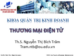 Bài giảng Thương mại điện tử - Nguyễn Thị Bích Trâm