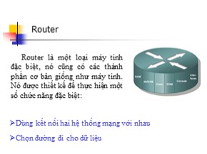 Bài giảng Tìm hiểu về Router