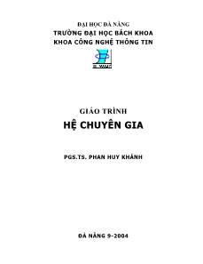 Giáo trình Hệ chuyên gia - Phan Huy Khánh