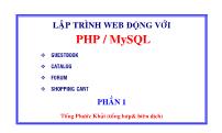 Lập trình Web động với PHP / MySQL - Tống Phước Khải