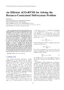 An efficient ACO+RVND for solving the resource-constrained deliveryman problem