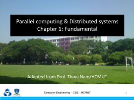 Bài giảng Parallel computing & Distributed systems - Chapter 1: Fundamental