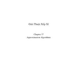 Bài giảng Phân tích và thiết kế giải thuật - Chương 37: Approximation Algorithms