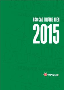 Báo cáo thường niên VPBank năm 2015