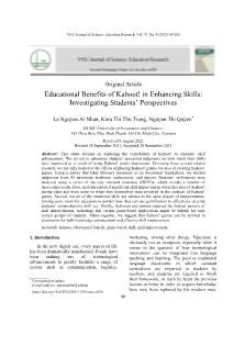 Educational benefits of Kahoot! in enhancing skills: Investigating students’ perspectives