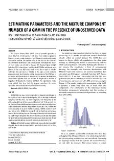 Estimating parameters and the mixture component number of a GMM in the presence of unoserved data