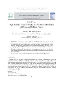 High-pressure effect of elastic and mechanical properties of hexagonal gallium nitride