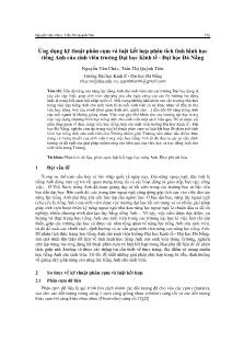 Ứng dụng kỹ thuật phân cụm và luật kết hợp phân tích tình hình học tiếng Anh của sinh viên trường Đại học Kinh tế - Đại học Đà Nẵng
