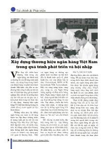 Xây dựng thương hiệu ngân hàng Việt Nam trong quá trình phát triển và hội nhập