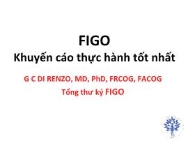 Bài thuyết trình FIGO - Khuyến cáo thực hành tốt nhất