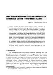 Developing the homeroom competence for students in secondary and high school teacher training