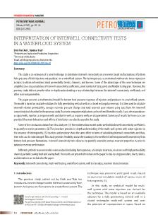 Interpretation of interwell connectivity tests in a waterflood system