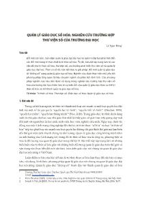 Quản lý giáo dục số hóa: Nghiên cứu trường hợp thư viện số của trường đại học