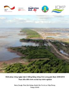 Tài liệu Khôi phục rừng ngập mặn ở đồng bằng sông Cửu Long giai đoạn 2008-2014 - Thực tiễn điển hình và bài học kinh nghiệm