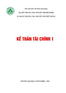 Bài giảng Kế toán tài chính 1 (Phần 1) - Hoàng Vũ Hải