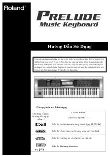 Prelude Music Keyboard - Hướng dẫn sử dụng